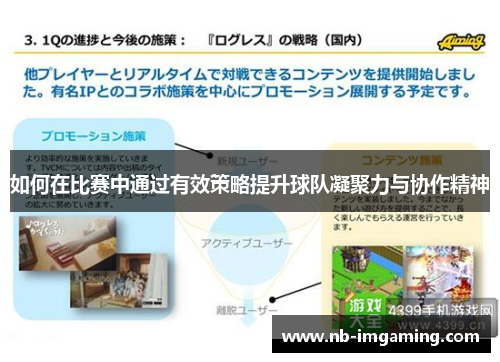 如何在比赛中通过有效策略提升球队凝聚力与协作精神
